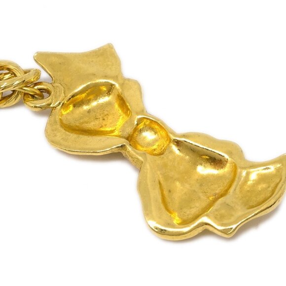 Chanel Bow Chain Necklace Gold 164056 - Picture 3 of 4